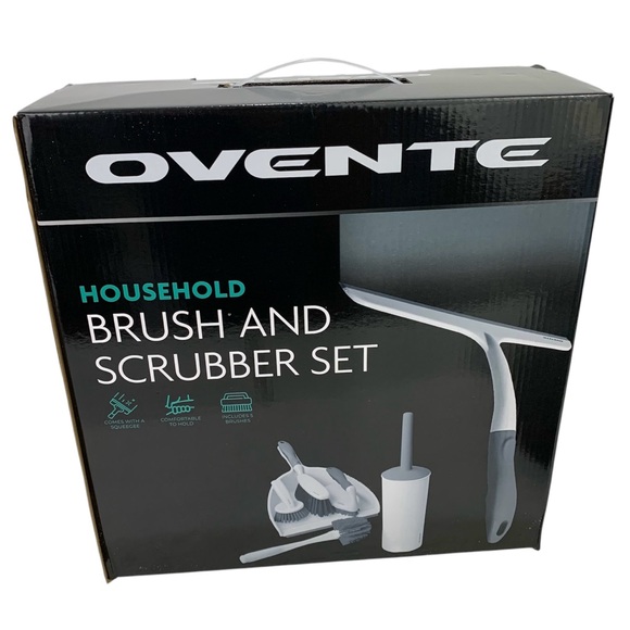 Ovente Other - Ovente Household Cleaning Brush and Scrubber Set